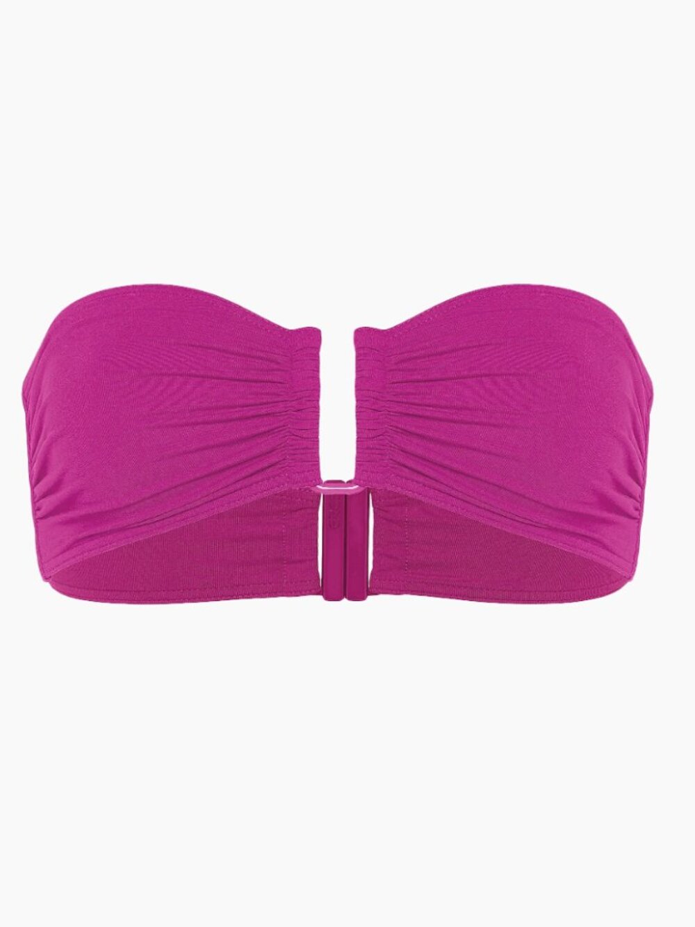 Eres pink/magenta strapless bikini top